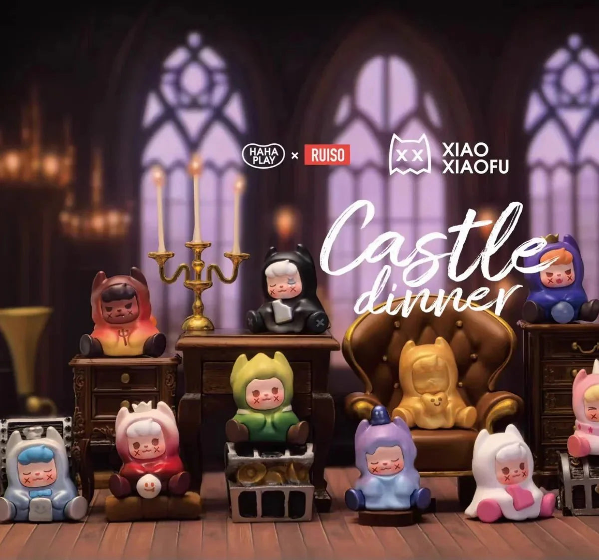 XXFU Xiaoxiaofu Castle Dinner Mini Beans Series Figures. Blind Box