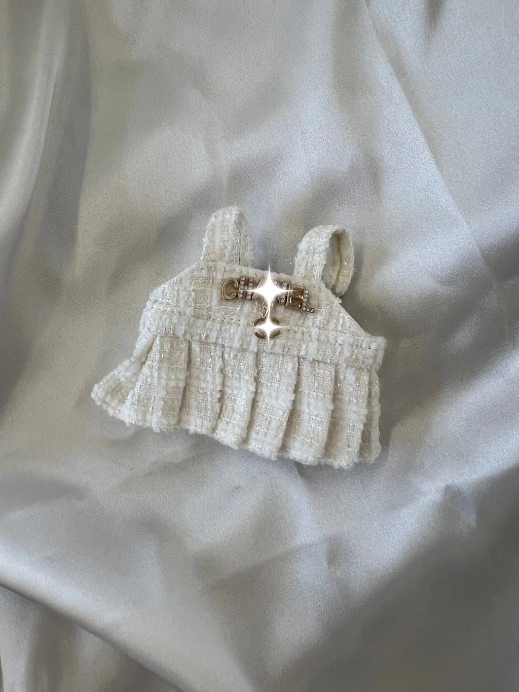 Labubu Ivory Tweed Dress Set