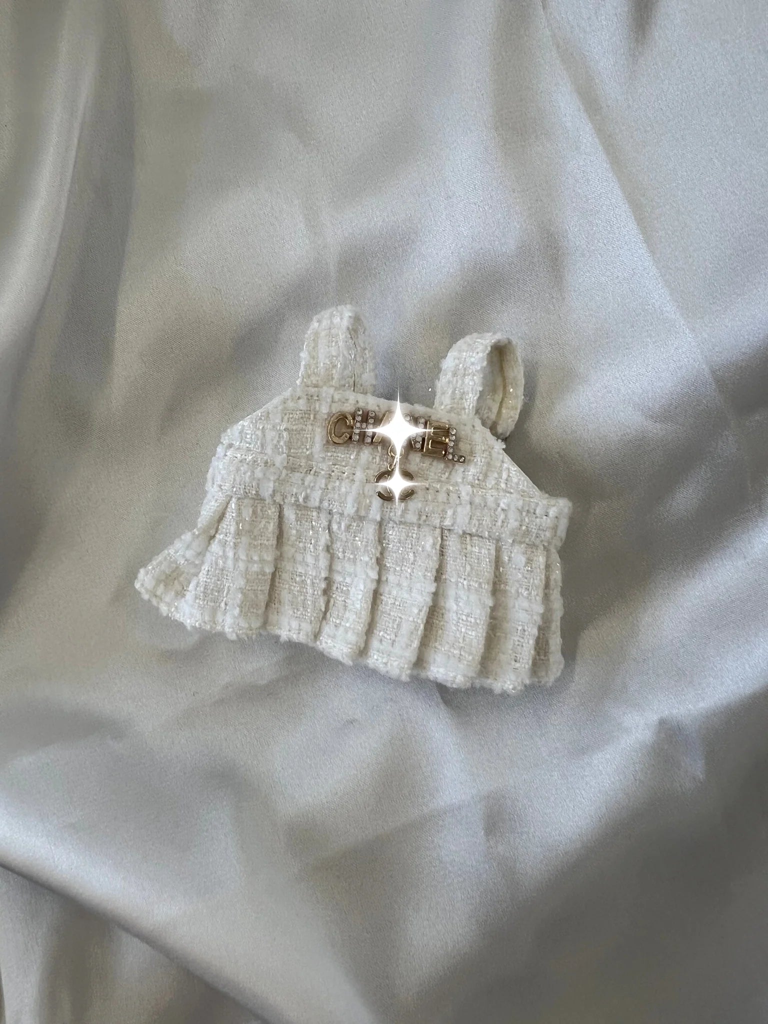 Labubu Ivory Tweed Dress Set