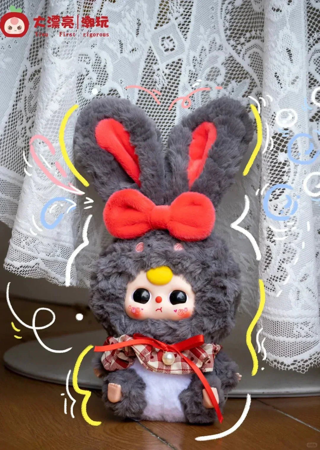 Baby Three Lily Rabbit Town V3 Series Plush Dolls. Blind Box