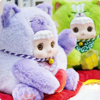 Lucky Meow Series Plush Doll, Blind Box