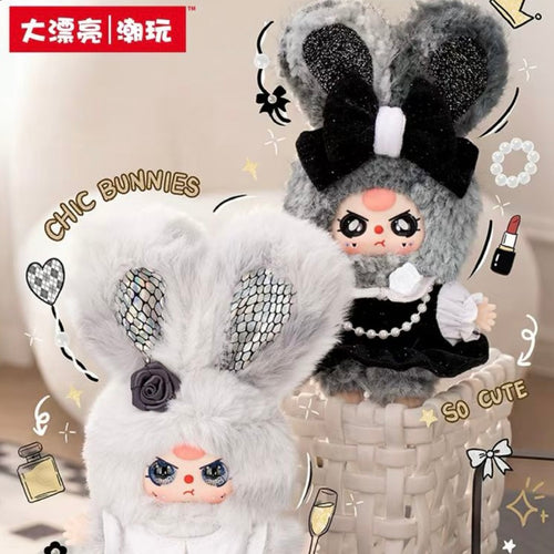 Baby three Absolute Black and White Vinyl plush toy blind box