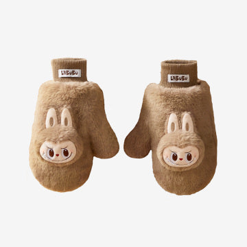 Warm Fluffy Holiday Series-LABUBU Plush Gloves