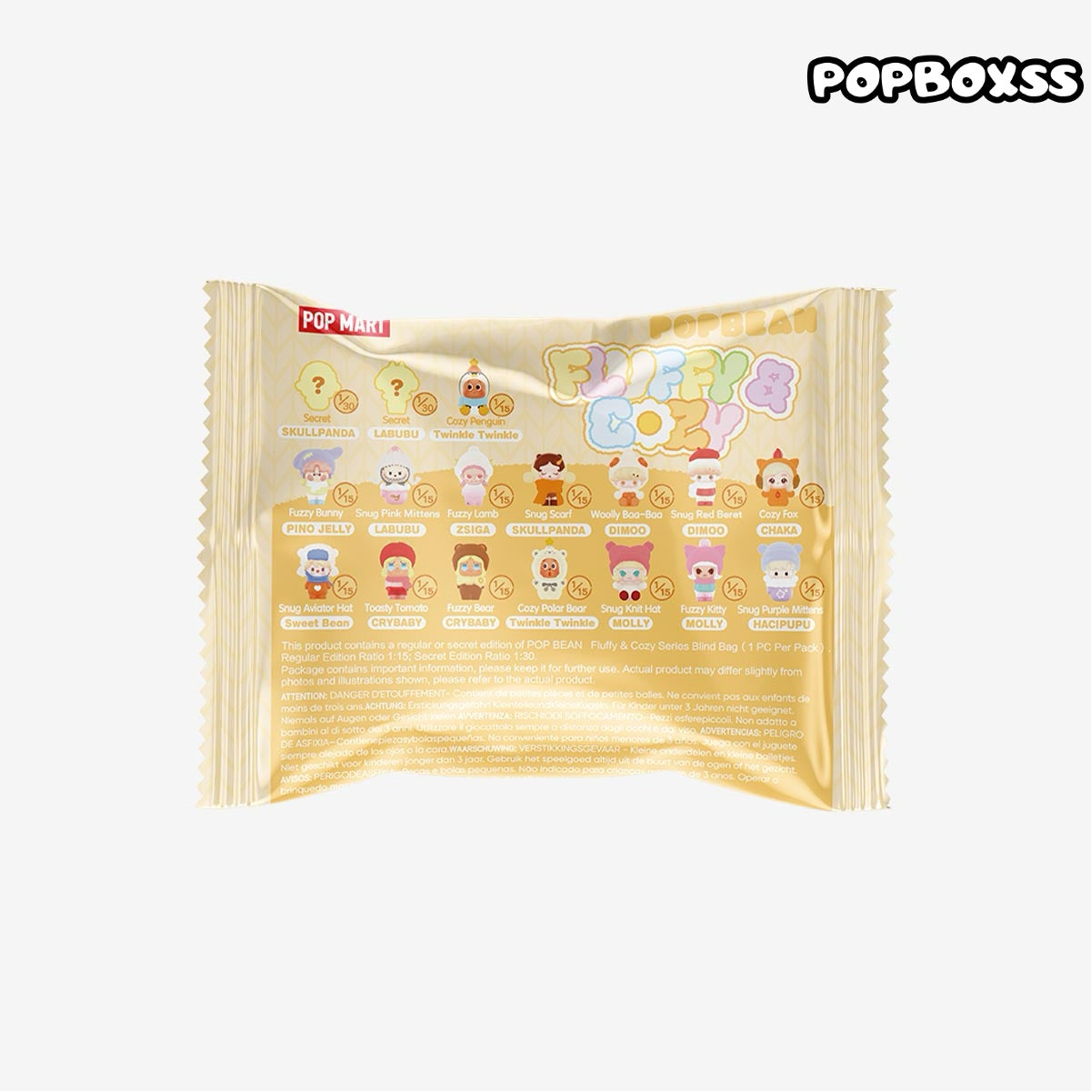 POP BEAN Fluffy & Cozy Series Blind Bag (1 PC Per Pack)(PRE-ORDER)