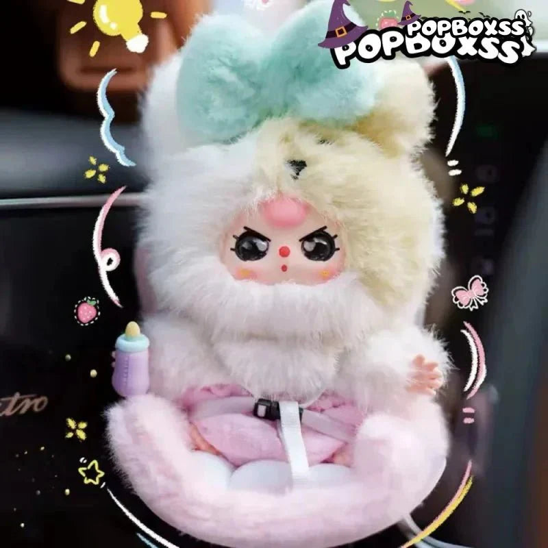 Baby Three Vehicle Mounted Baby Series Plush Dolls, Blind Box
