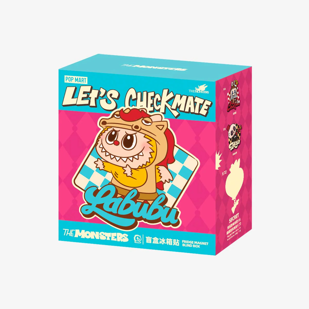 THE MONSTERS LABUBU Let's Checkmate Series-Fridge Magnet Blind Box