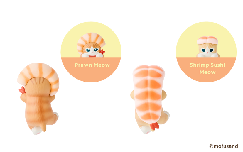 Sonny angel HIPPERS mofusand Shrimp Meow Series