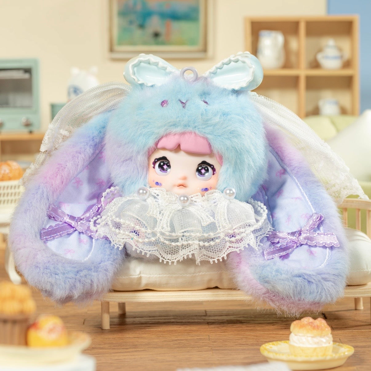 【US 3-5 Arrival】Nommi Sweetheart Bunny Blind Box Mibao Series 2 Plush Toy Keychain