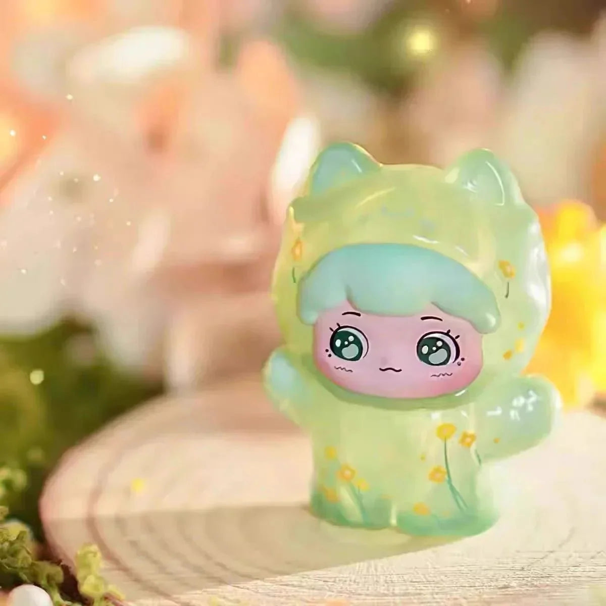 Baobao's Pet Store Spring Outing Transparent Color Mini Beans Series PVC Figures. Blind Box