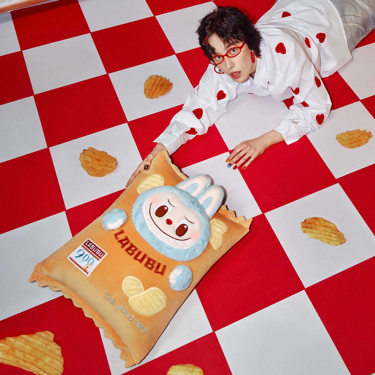 THE MONSTERS LABUBU Wacky Mart Series-Pillow (Chips)
