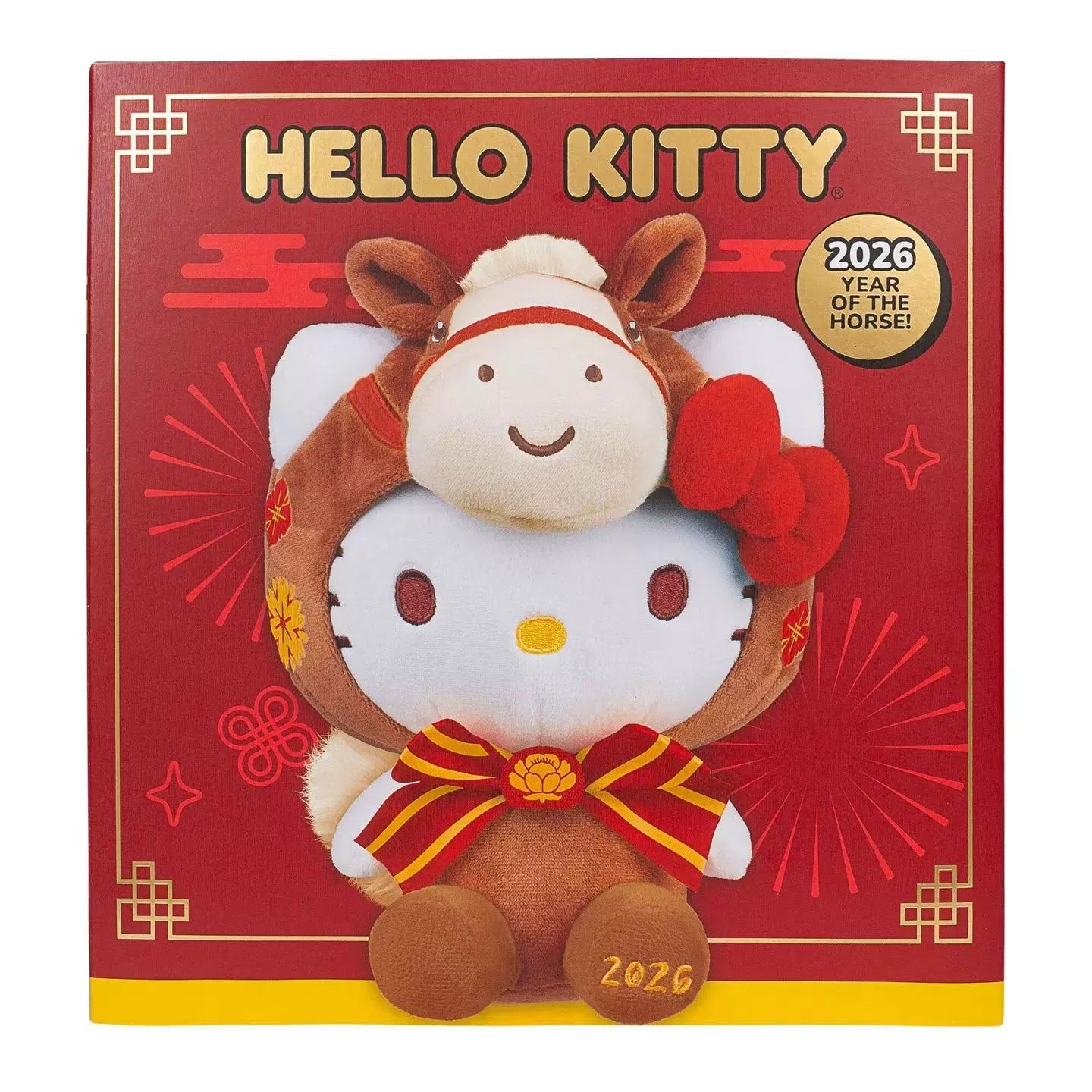 Hello kitty New Year Year of the Horse limited edition plush cartoon doll
