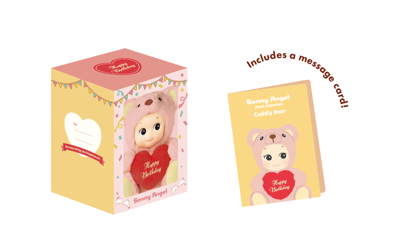 Sonny angel Plush Collection - Cuddly Bear - Pink
