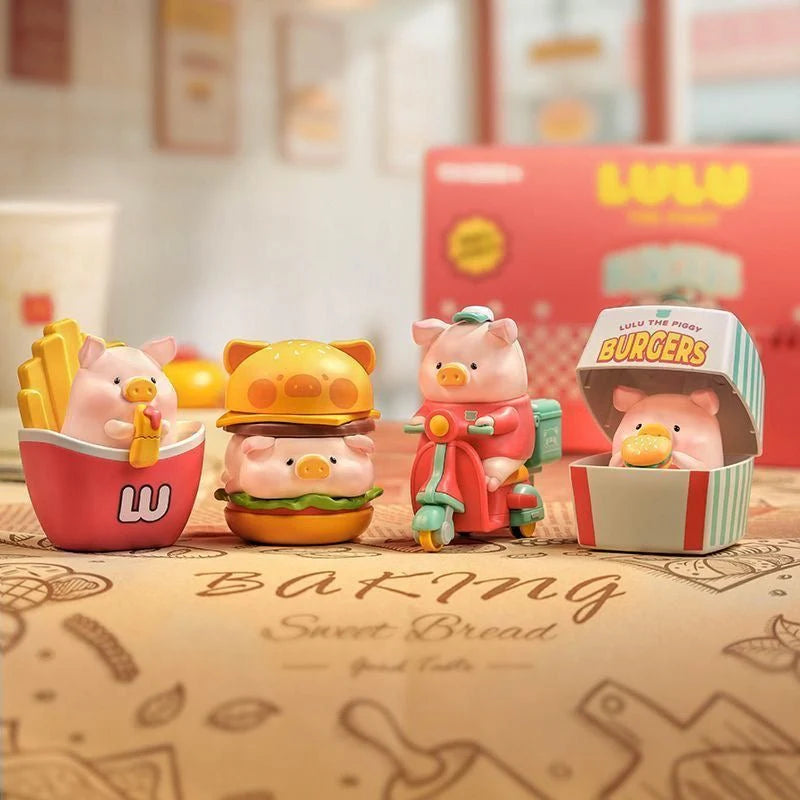 LuLu the Piggy Burger Express Movable Series Figures. Blind Box