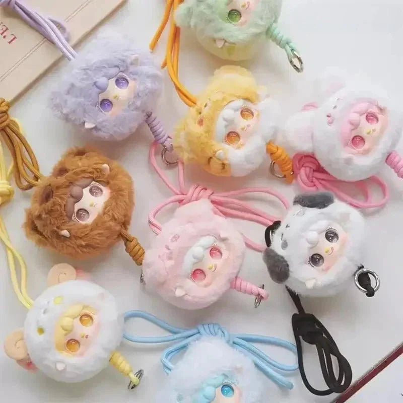 Yooki V7 Little Zoo Series-Phone Lanyard Plush Dolls. Blind Box