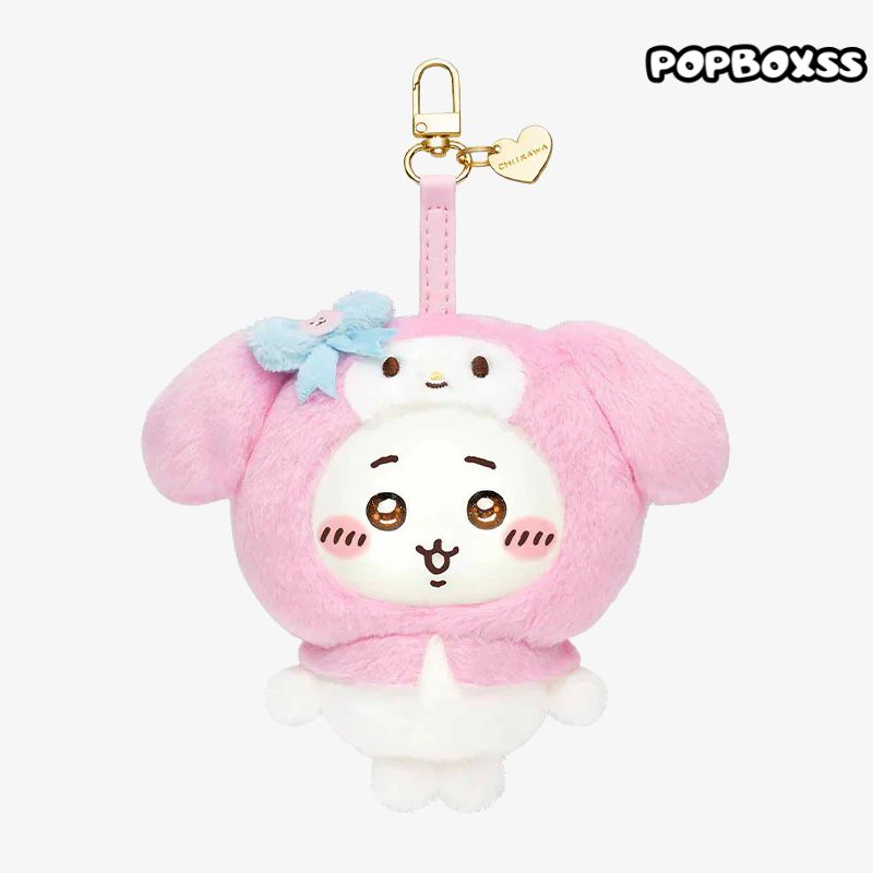 Chiikawa x Sanrio Characters Vinyl Plush Keychains
