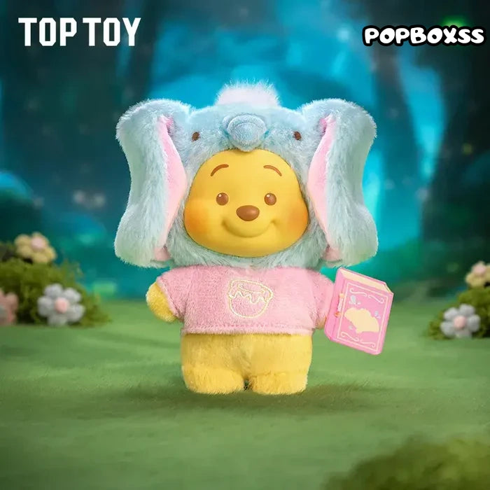TOP TOY Winnie the Pooh Animal Storybook Series Plush Keychain Blind Box