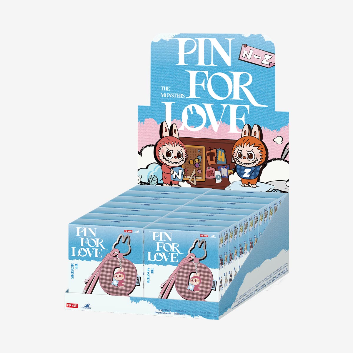 THE MONSTERS Pin for Love Series- Letter Pendant Blind Box