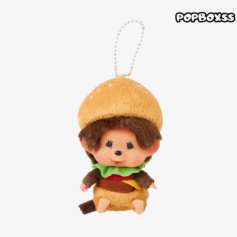 Authentic Monchhichi Hamburger Series Keychain (Pre-order 1 week arrive)