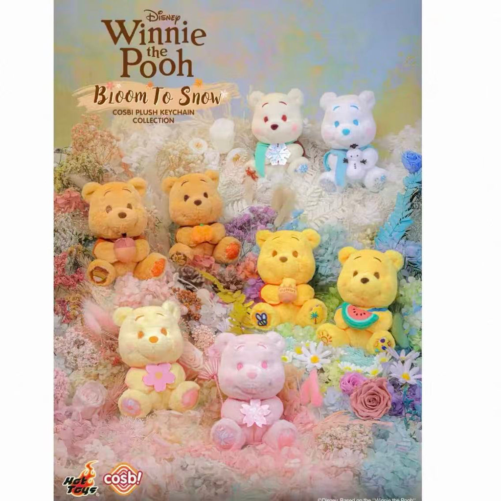 DSN Winnie the Pooh Bloom To Snow Series Cosbi Plush Keychain Collection Blind Box