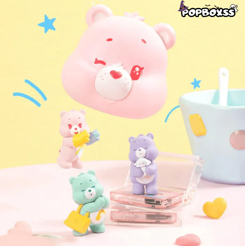 Care Bears Little Things Series Cubby Face Mini Beans Figures, Blind Bag