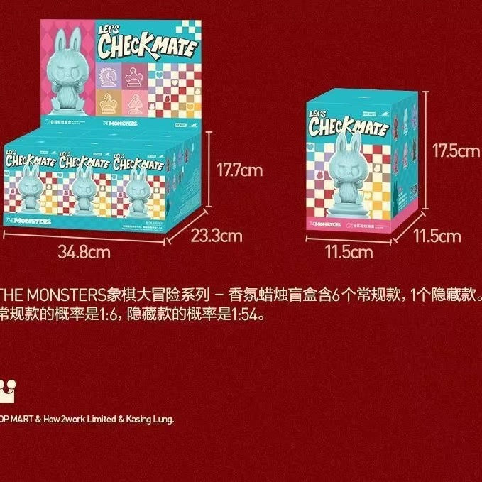 The Monsters Labubu Let's Checkmate Series Scented Candles. Blind Box