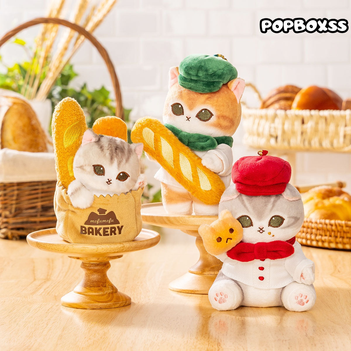 mofusand Mofumofu Bakery Baker Cat Mascot Keychain(PRE-ORDER)