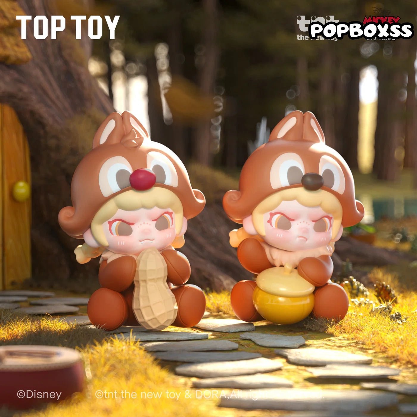 TOP TOY DISNEY DORA Loves Mickey Series Figures Blind Box
