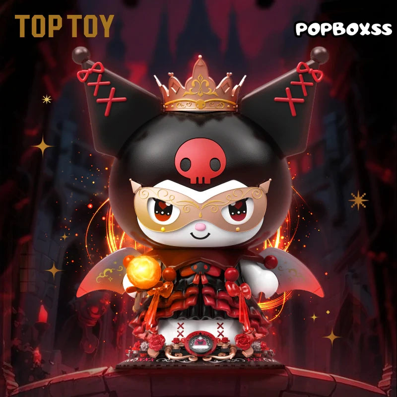 TOP TOY Kuromi Dark Castle Night Building Blocks Figure 450+Pcs