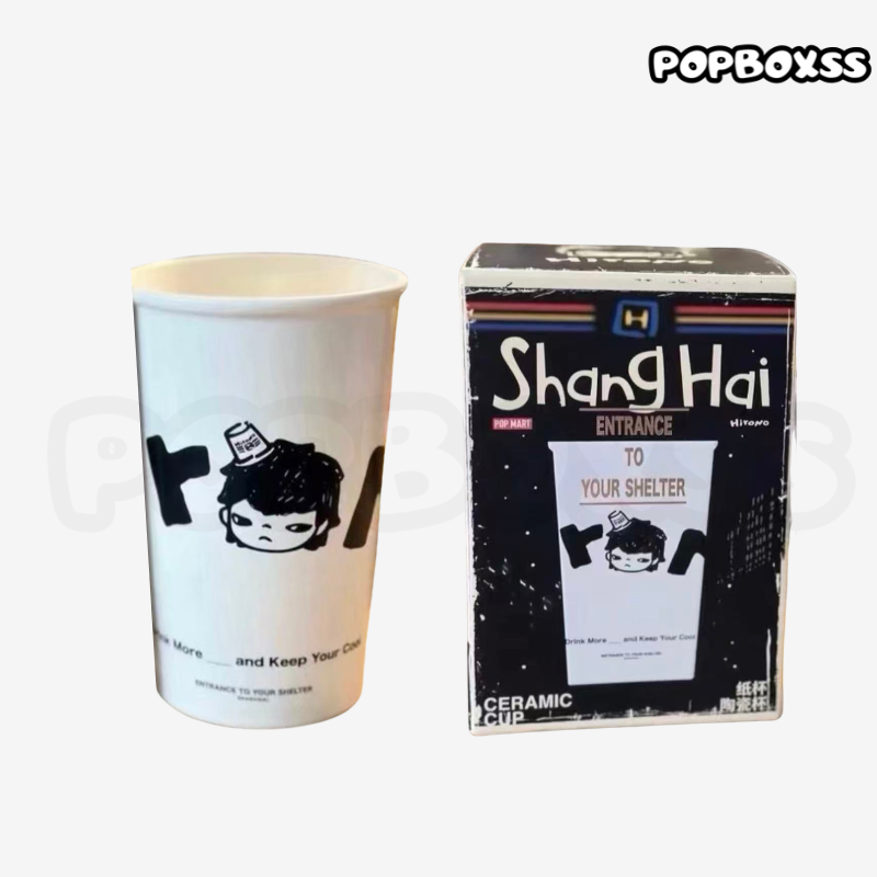 POPMART Hirono Convenience store roaming Shanghai Limited Ceramic cup