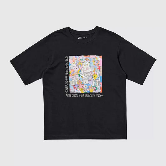 POP MART UT LABUBU  Graphic T-Shirt | THE MONSTERS LABUBU BLACK