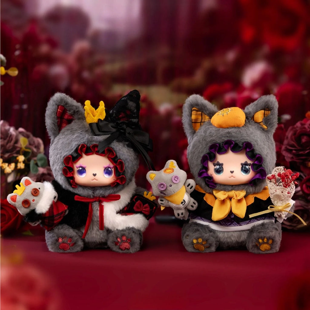 Pleasant Goat and Big Big Wolf x Lucky Emma Limited Edition Grey and Red Collaboration Plush Doll
