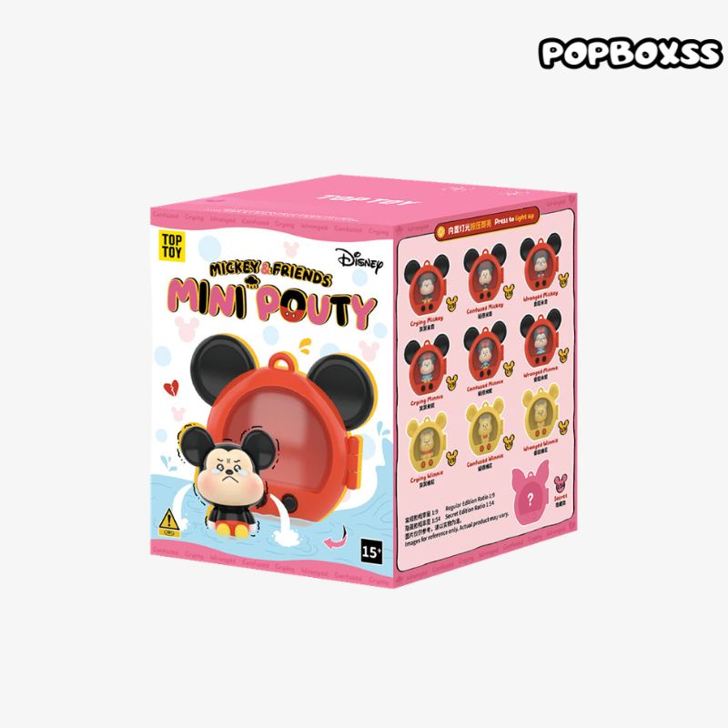 Disney Mickey & Friends Mini Pouty Series Figures Blind Box