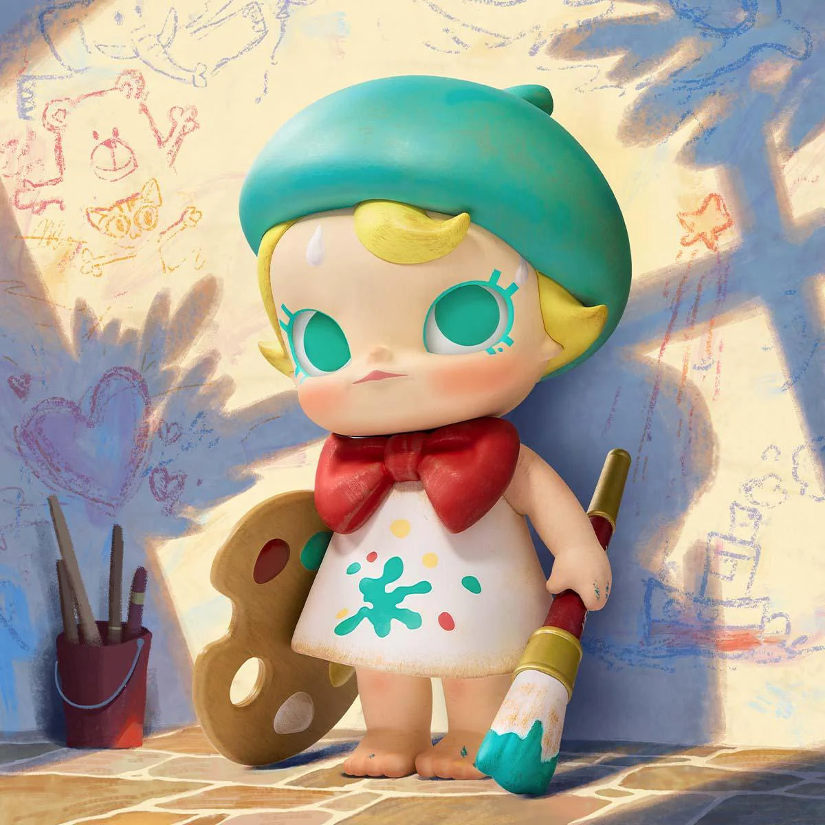 Baby Molly Future Painter Figurine