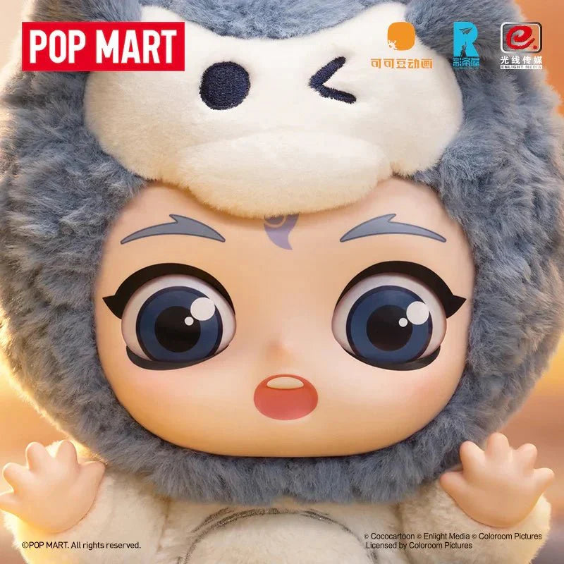 Pop Mart Nezha: The Devil Boy Conquers the Dragon King Hugging Series Vinyl & Plush White Dragon Ao Bing