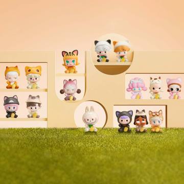 POP BEAN Lucky Cat Series PVC Figures. Blind Box