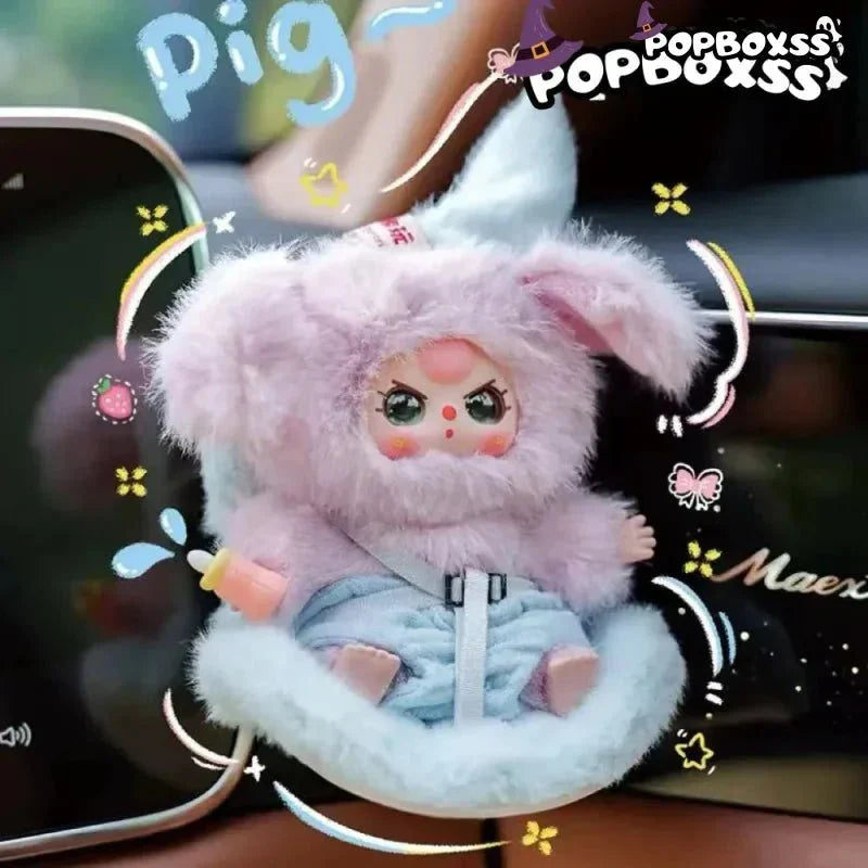 Baby Three Vehicle Mounted Baby Series Plush Dolls, Blind Box
