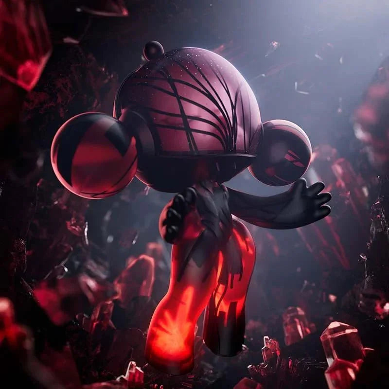 MEGA α SKULLPANDA  400% Red Crystal