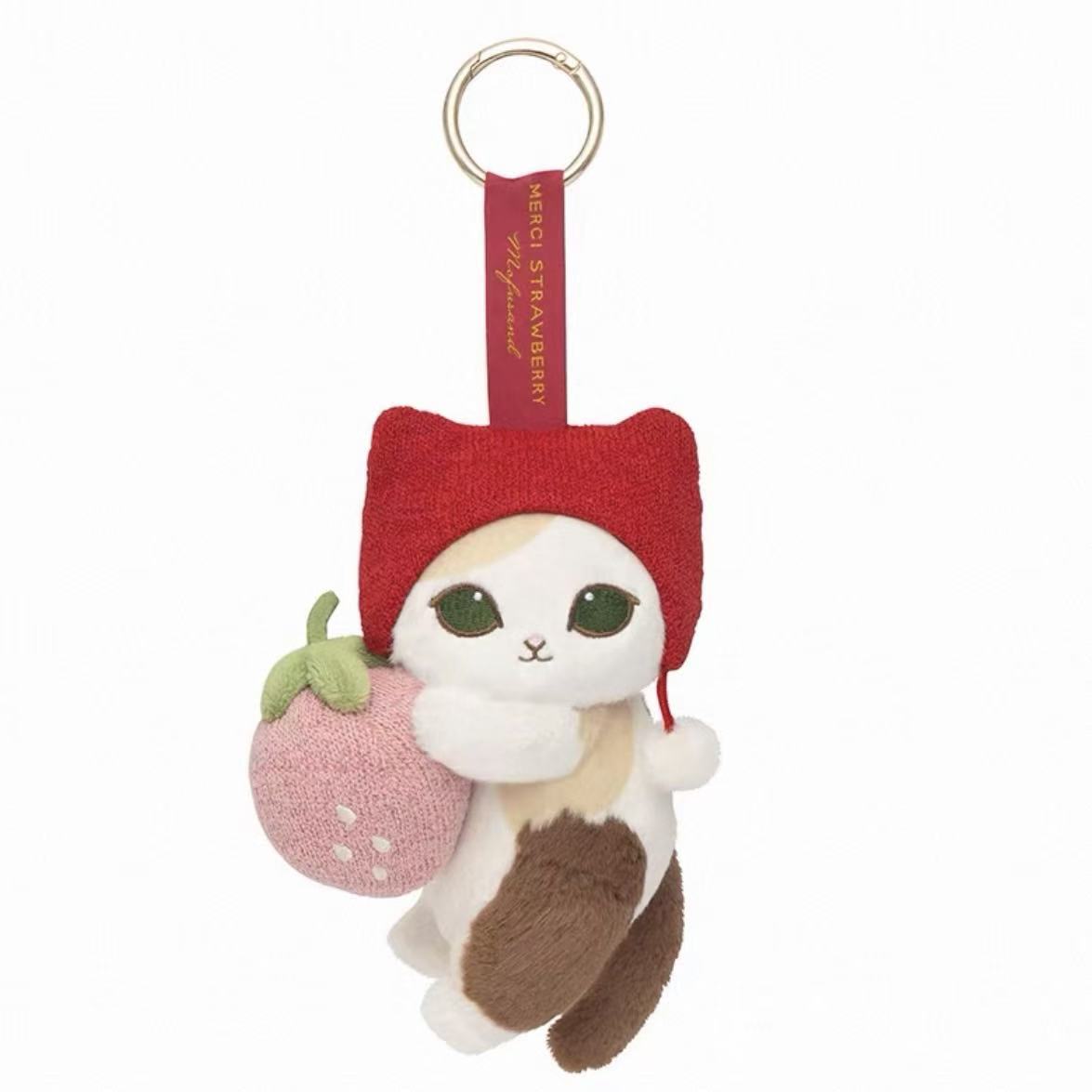 Mofusand MERCI STRAWBERRY Series Plush Pendant