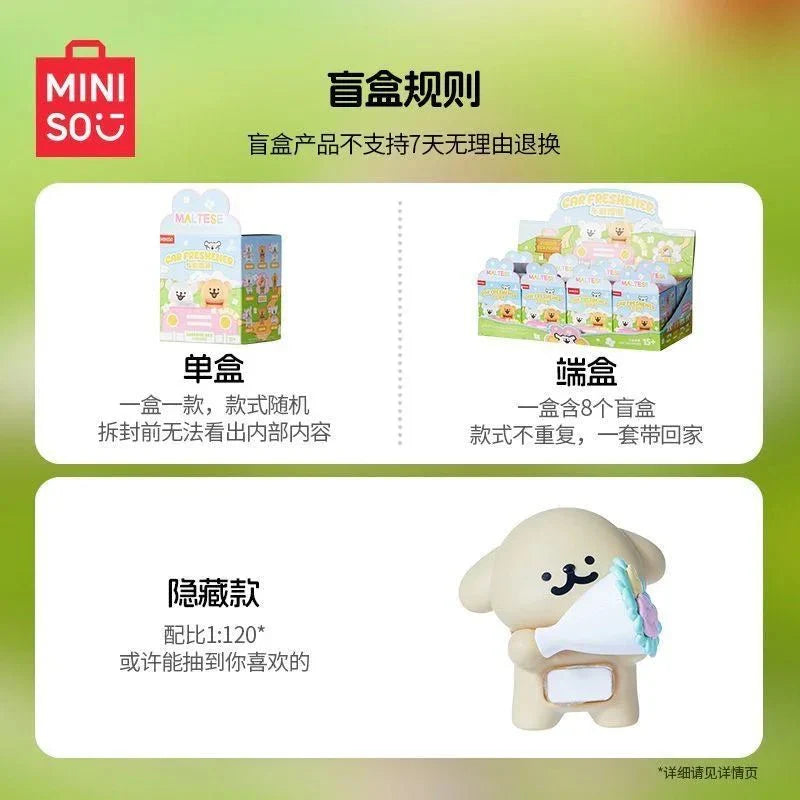 Maltese Car Freshener Series PVC Figures. Blind Box