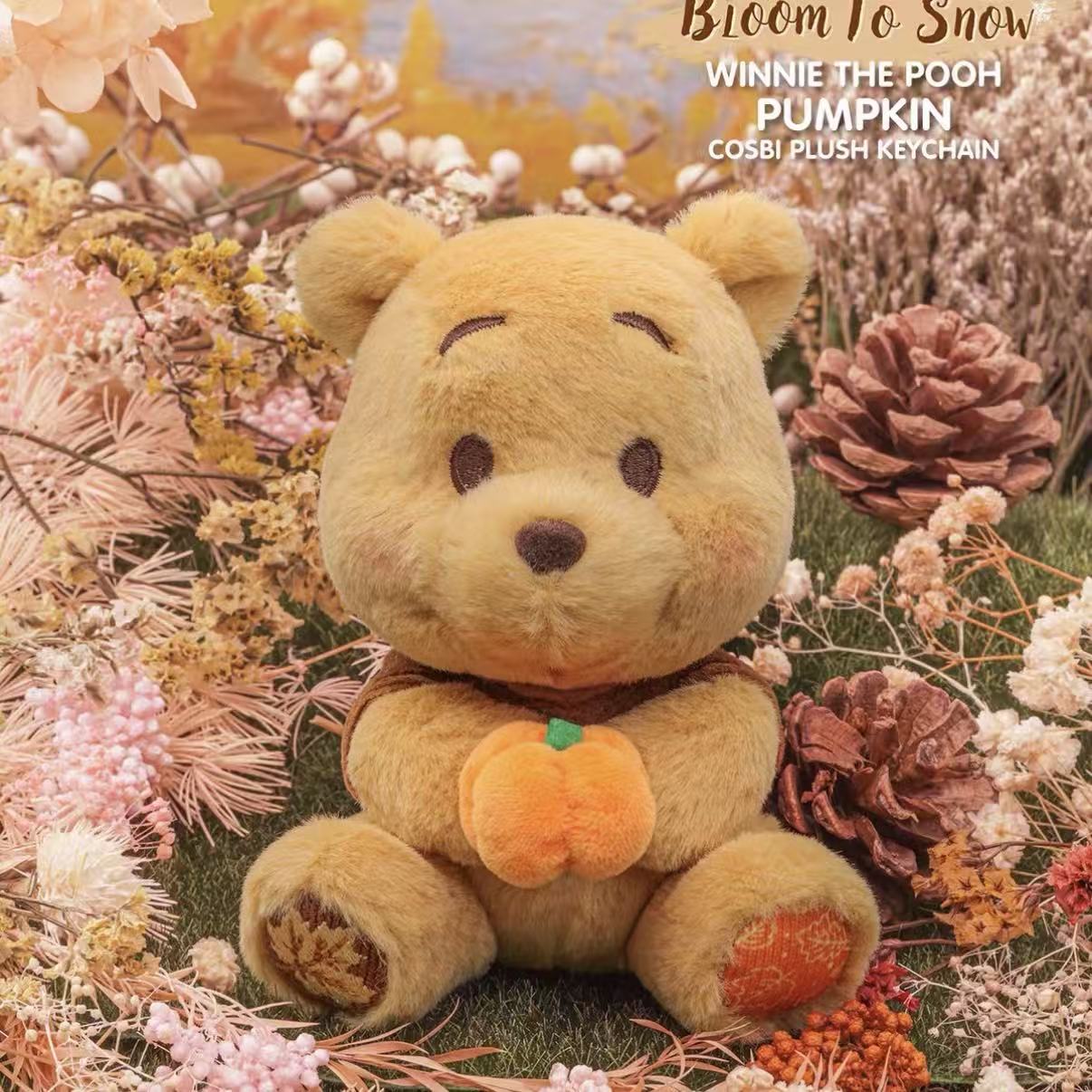 DSN Winnie the Pooh Bloom To Snow Series Cosbi Plush Keychain Collection Blind Box