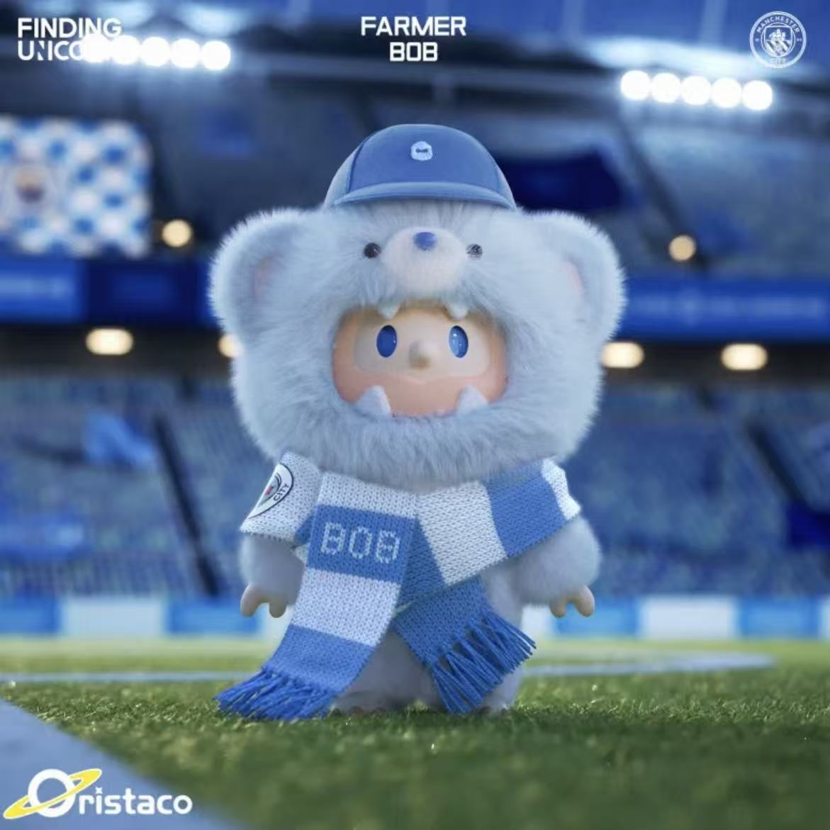 Farmer BOB Manchester City Bear Series Vinyl Plush Pendant