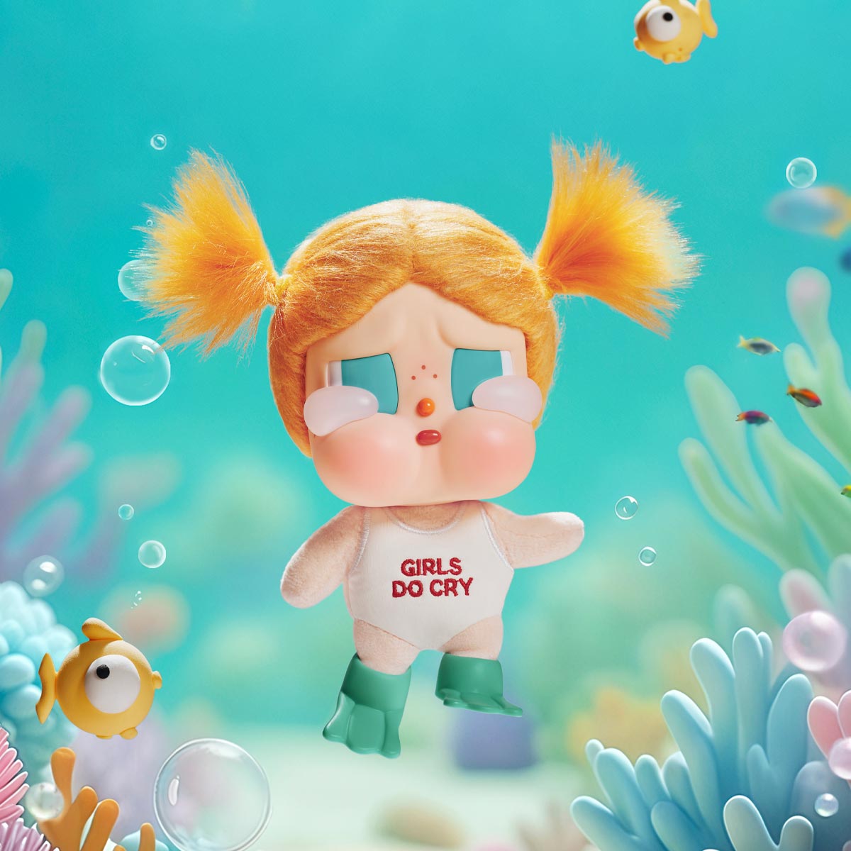 CRYBABY Vacation Mode On Series-Vinyl Plush Pendant Blind Box
