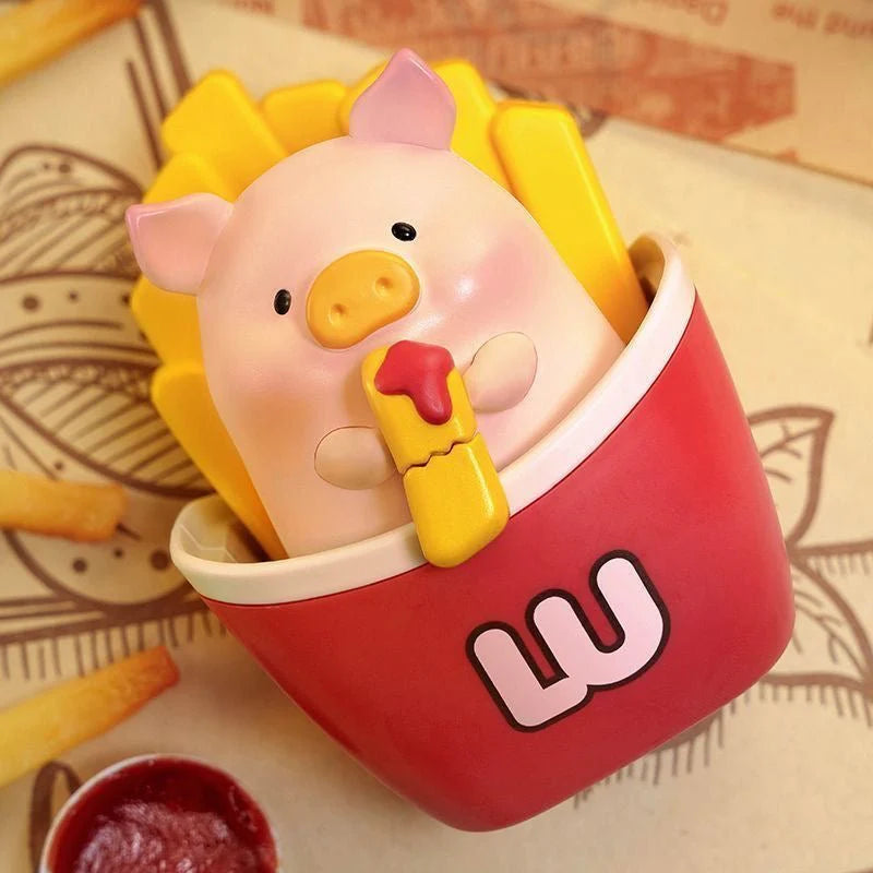 LuLu the Piggy Burger Express Movable Series Figures. Blind Box