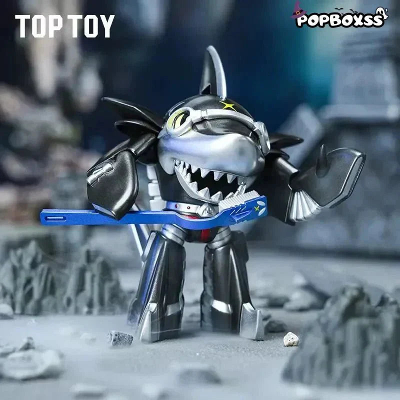 TOPTOYBN FQ Iron Armor Little Treasure Blind Box Second Bomb Kabuda Shark Fish Chili Pepper