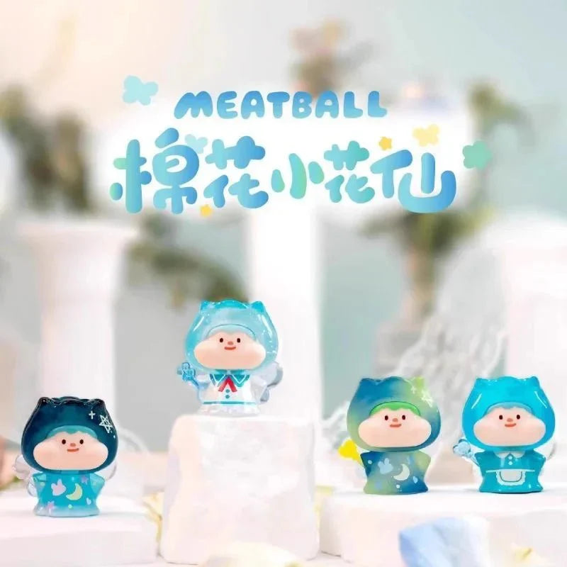 Meatball Cotton Fairy Mini Beans Series Figures. Blind Box