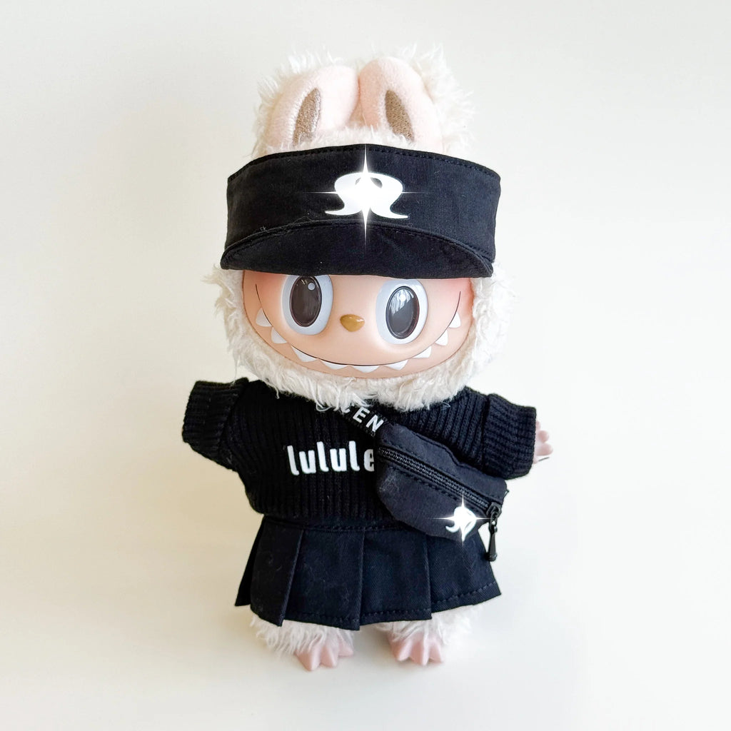 Labubu Sporty Chic Set – Black & White Edition (5 Items)