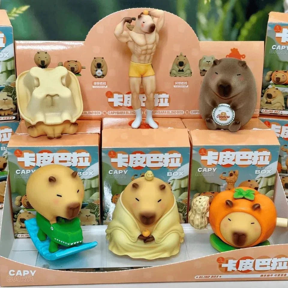 Luck Moai Capybara Series Figures. Blind Box