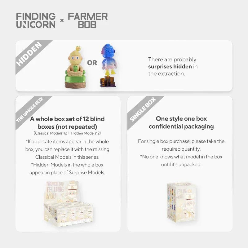 FINDING UNICORN FARMER BOB FEELING YOU SERIES BLIND BOX