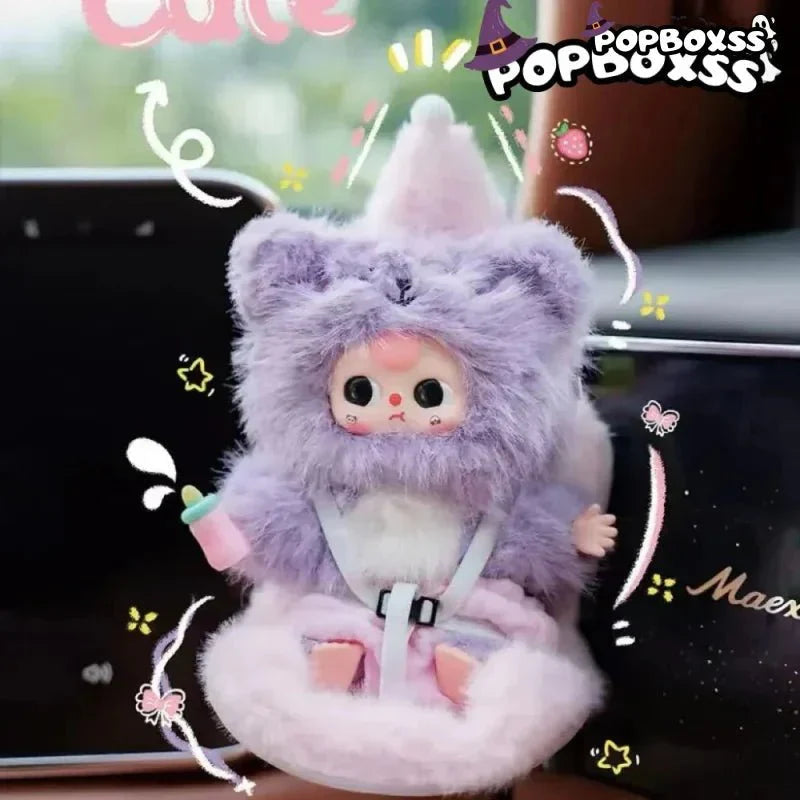 Baby Three Vehicle Mounted Baby Series Plush Dolls, Blind Box