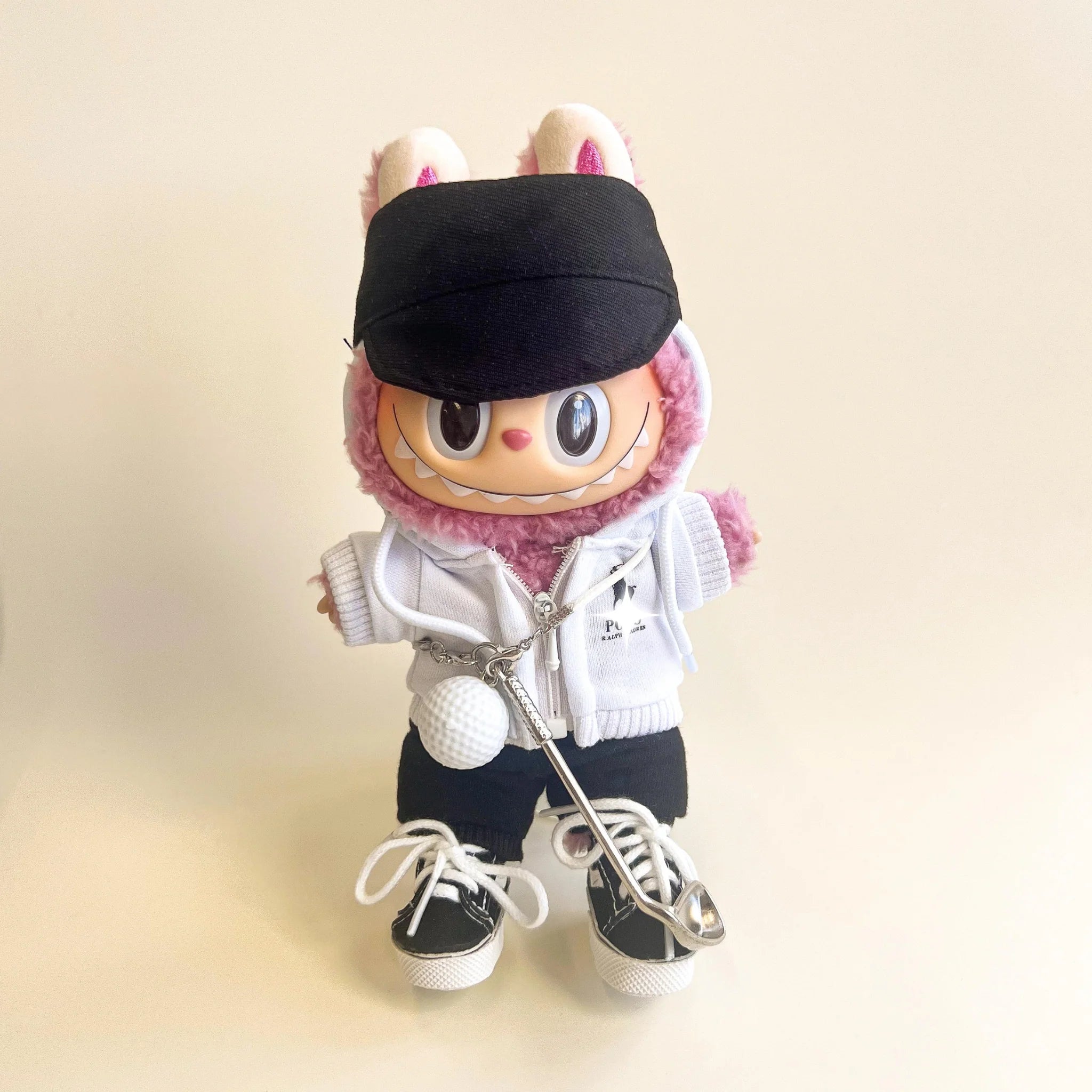 Labubu White Golf Outfit Set (6 Items)
